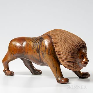 Loet Vanderveen (Dutch, 1921-2015) Ceramic Lion Sculpture