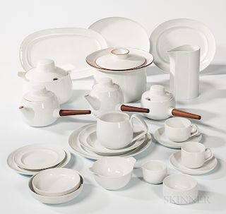 154-piece Bing and Grondahl White Porcelain Dinner Service