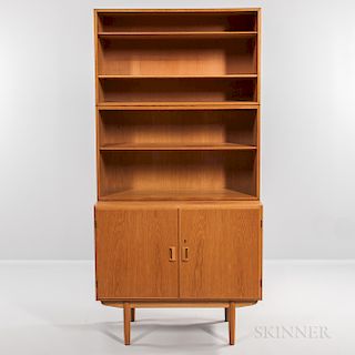 Borge Mogensen for Soborg Mobler Double Door Cabinet and Two Oak Bookcases