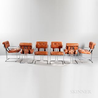 Six Guido Faleschini for Pace Tucroma Chairs