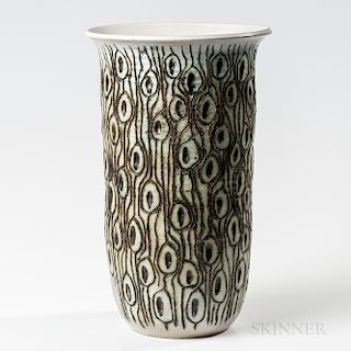 J. David Broudo Modern Studio Pottery Floor Vase