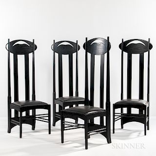 Four Mackintosh Chairs by Cassina