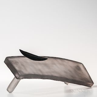 Naomi Shioya Sleeping Table   Art Glass Sculpture