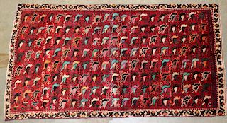 Early 20th C. Hand Woven Persian Gabbeh Rug
