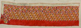 INDIAN EMBROIDERED PANEL, 20th C.