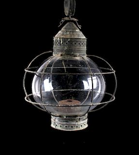 Antique Japanese Ship's Globe Lantern