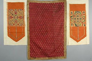 MOROCCAN EMBROIDERED ARID ENDS, 18th - 19th C.