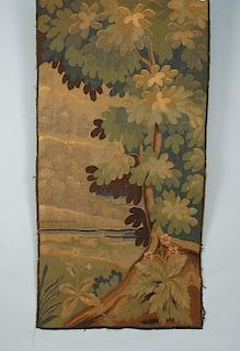 AUBUSSON TAPESTRY FRAGMENT, 19th C.
