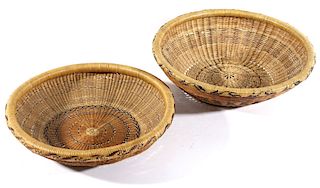 Yurok Native American Hand Woven Baskets