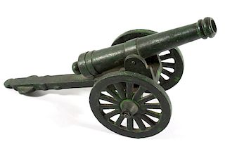 20th Century Cast Iron Display Cannon