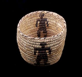 1930's Hand Woven Papago Indian Basket
