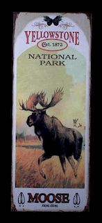 Yellowstone National Park Moose Metal Posters