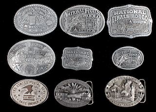 Collection of Commemorative Belt Buckles