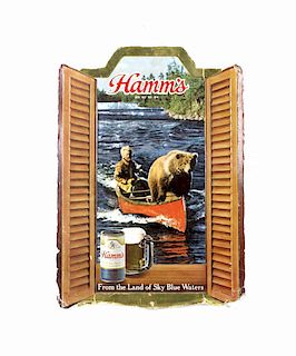 Vintage Hamm's Beer Advertising Sign