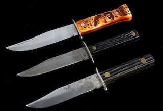 Set of 20th Century Fighting Buck Knives