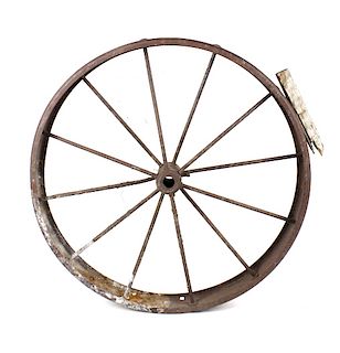 Antique Western Style Wagon Wheel