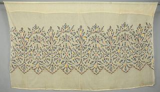 CUTWORK and EMBROIDERED DRESS YARDAGE, 1920s.