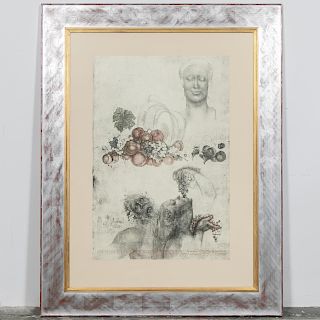 Jiri Anderle, “Head of Athena” - 1984, etching