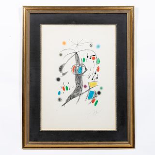 Joan Miro Pencil Signed Litho, "Maravillas..."
