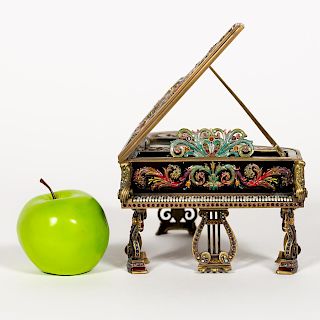 Jay Strongwater Enameled Piano Music Box 38/300