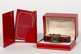 Les Must de Cartier Tank Tri-Tone Wrist Watch