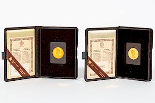 1979 & 1980 $100 Gold Canadian Proof Coins