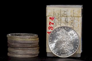 Ten Morgan $1 1904-O Silver Dollars