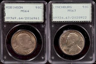 2 PCGS Graded Commemorative Silver Half Dollars