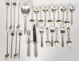 27 PCs Misc. Sterling Silver Flatware Group
