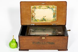 19th Century Swiss Cylindrical Music Box