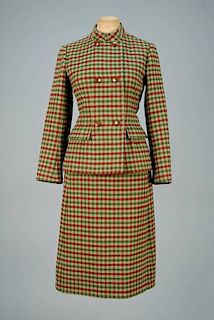 GIVENCHY WOOL SKIRT SUIT, 1960s.