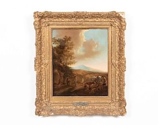 Gainsborough Style Oil on Canvas, Landscape