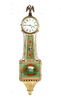 American Federal Style Patent or "Banjo" Clock