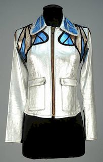 EAST WEST MUSICAL INSTRUMENTS METALLIC LEATHER JACKET, 1960s.
