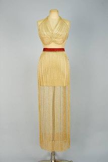 BILL SMITH BODY JEWELRY CHAIN HALTER and SKIRT, 1968.