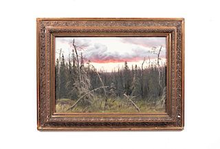 Aleksei Denisov-Uralskii Oil on Canvas, Landscape