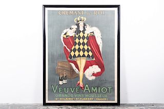 Framed French Advertising Poster, Veuve Amiot