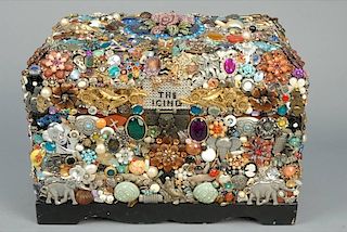 ONE of a KIND JEWEL ENCRUSTED TREASURE CHEST.