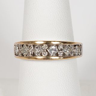 14k White Gold & Diamond Ring or Band
