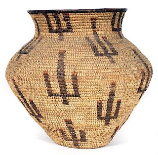 Pima Indian Hand Woven Olla Basket