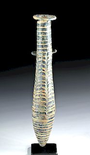 Large Greek Hellenistic Core Formed Glass Alabastron