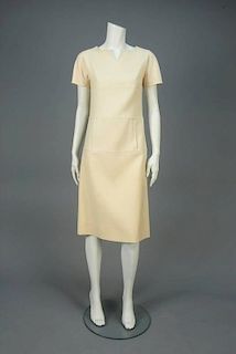 COURREGES KANGAROO POCKET DAY DRESS, 1970s.