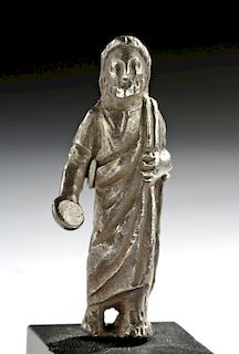 Roman Silver Statuette of Togatus Figure - 12.6 g