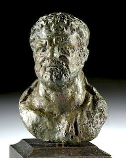 Roman Bronze Bust of Caracalla