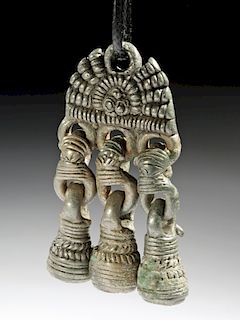 Rare 8th C. Finno-Ugric White Bronze Pendant