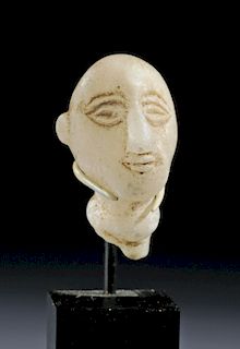 Rare Bactrian BMAC Marble Idol Head
