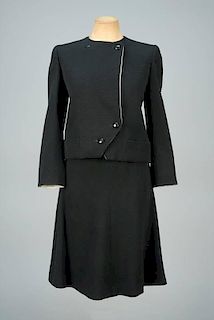 CHRISTIAN DIOR COUTURE WOOL SKIRT SUIT, PRINTEMPS - ETE 1977.