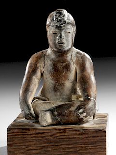 Olmec Pottery Seated Figure