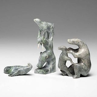 *Manno (Inuit, 1923-1973) Stone Sculptures 