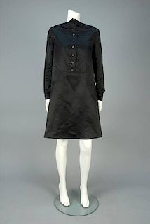 GEOFFREY BEENE SATIN TRAPEZE DRESS, c. 1990.